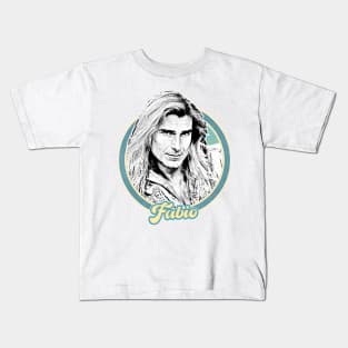 Fabio // Retro 90s Aesthetic Fan Design Kids T-Shirt